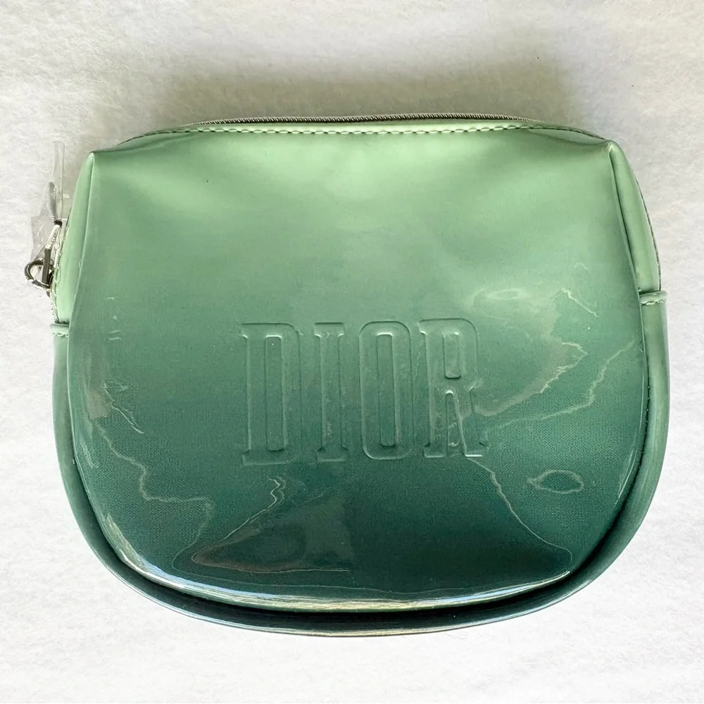 Christian Dior Ombre Cosmetic Bag NWOT Green
